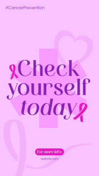 Cancer Prevention Check Instagram Story Design