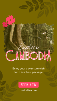 Cambodia Travel Tour TikTok video Image Preview