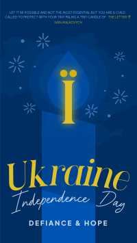 Ukraine Independence Quote TikTok video Image Preview