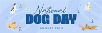 Cute Dog Day Twitter Header Image Preview