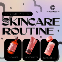 Daytime Skincare Routine Instagram Post Design