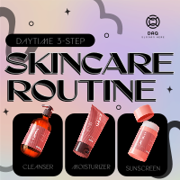 Daytime Skincare Routine Instagram post Image Preview