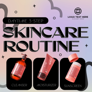 Daytime Skincare Routine Instagram post Image Preview