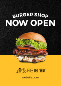 Burger Shop Opening Flyer Design