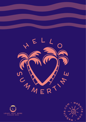 Hello Summertime Flyer Image Preview