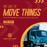Trucking Service Company Instagram Post Design