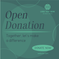 Together, Let's Donate Linkedin Post Image Preview