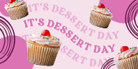Cupcakes For Dessert Twitter post Image Preview