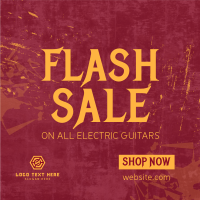 Guitar Flash Sale Instagram Post Design
