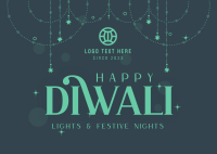 Diwali Festival Celebration Postcard Preview