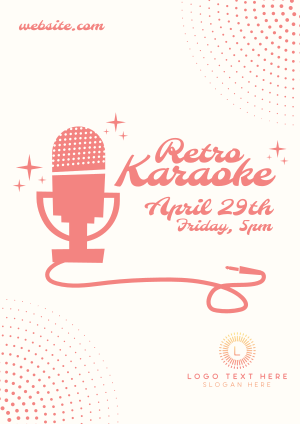 Vintage Karaoke Flyer Image Preview