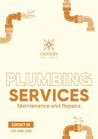 Plumbing Expert Services Flyer Design