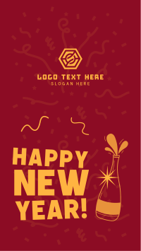 Happy New Year Facebook story Image Preview