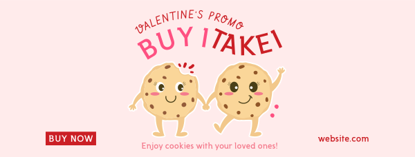 Valentine Cookies Facebook Cover Design