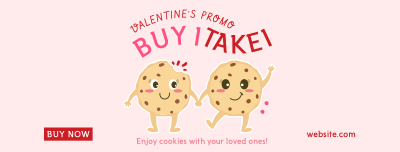 Valentine Cookies Facebook cover Image Preview
