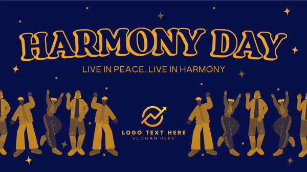 Harmony Day Sparkles Facebook Event Cover Design
