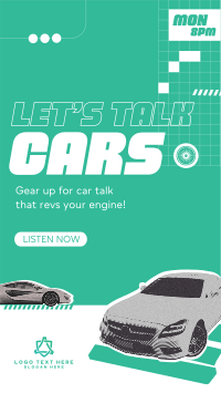 Car Podcast Facebook Story Design
