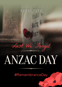 Silhouette Anzac Day Poster Image Preview