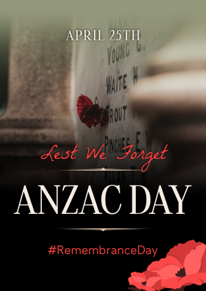 Silhouette Anzac Day Poster Image Preview