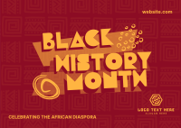 African Diaspora Celebration Postcard Design