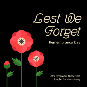 Poppy Remembrance Day Instagram post Image Preview