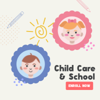Childcare and School Enrollment Instagram post Image Preview