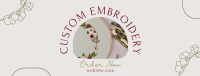 Embroidery Order Facebook cover Image Preview