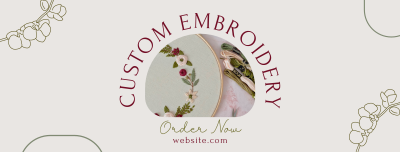 Embroidery Order Facebook cover Image Preview