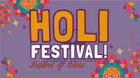 Mandala Holi Festival of Colors Facebook Event Cover Design