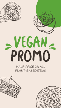 Plant-Based Food Vegan YouTube Short Design