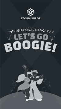 Lets Dance in International Dance Day YouTube Short Design