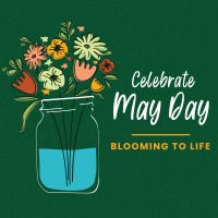 May Day Spring Instagram Post Design