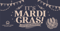 Modern Mardi Gras Facebook Ad Design