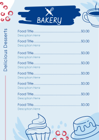 Tasty Desserts Bakery Menu Preview