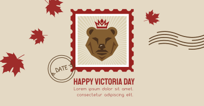 Victoria Day Bear Stamp Facebook ad Image Preview