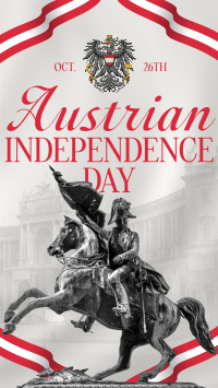 Elegant Austrian Independence TikTok Video Image Preview