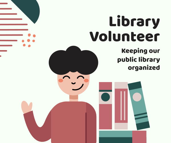 Public Library Volunteer Facebook Post Design Image Preview