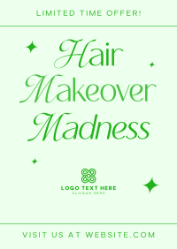 Hair Makeover Promo Poster Design