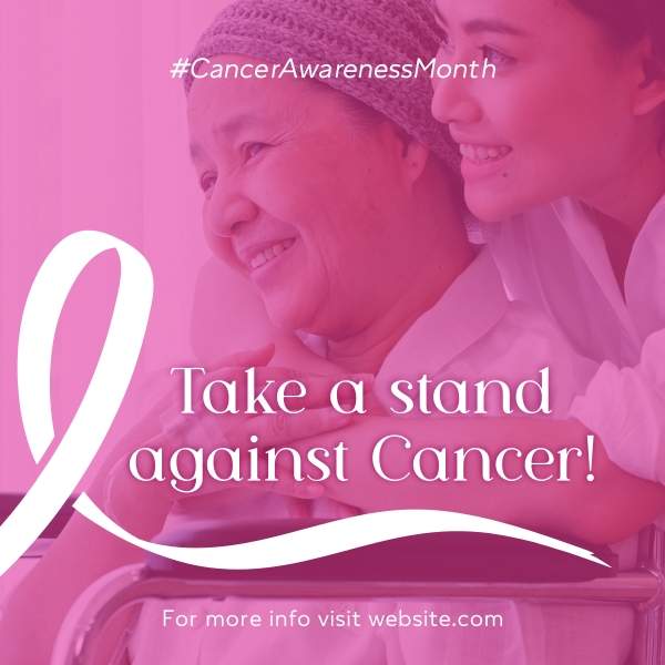 Fight Against Cancer Instagram Post Design