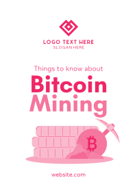Bitcoin Mining Poster Design