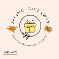 Spring Giveaway Instagram Post Design