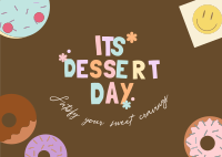 Satisfy Your Sweet Cravings! Postcard Design