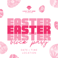 Easter Party Eggs Instagram Post Image Preview