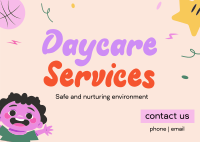 Playful Daycare Services Postcard Preview