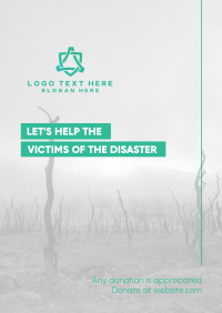 Help Disaster Victims Poster Design