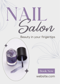 Beauty Nail Salon Poster Design