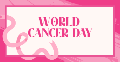 Minimalist Cancer Awareness Facebook ad Image Preview