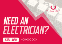 Electrical Maintenance Handyman Postcard Image Preview