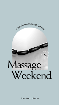Massage Weekend Facebook Story Design