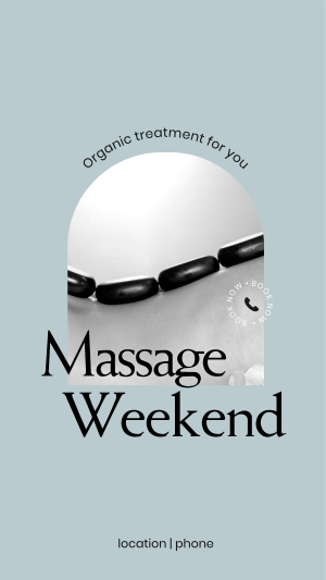 Massage Weekend Facebook story Image Preview